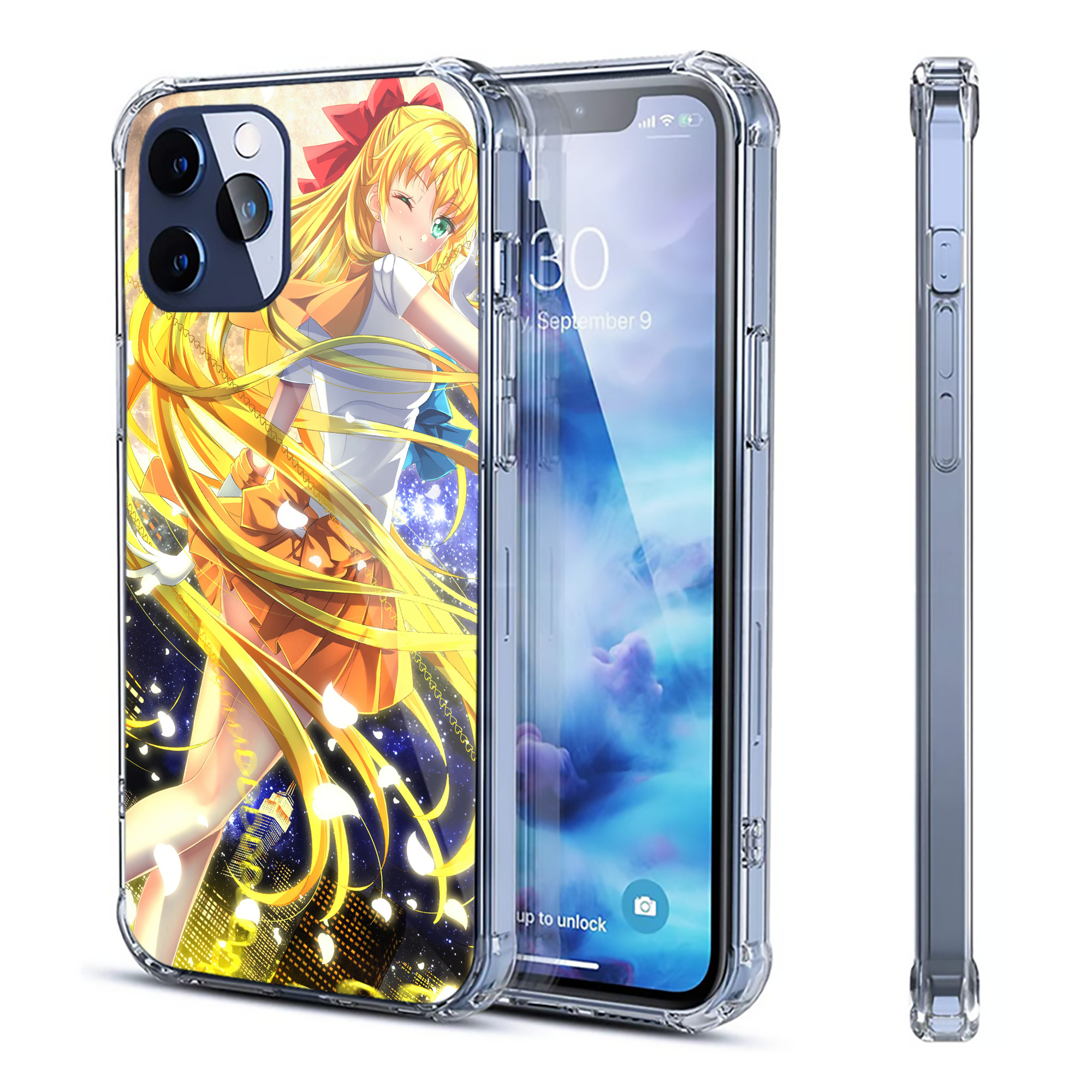 （画像用） 美少女戦士セーラームーン Sailor Moon 【iPhone 12シリーズ対応】透明スマホケース（クリアソフトケース）